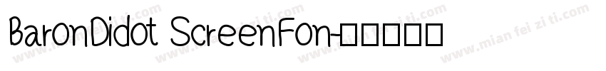 BaronDidot ScreenFon字体转换